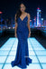 Gorgeous Mermaid Sparkle Beaded Backless Long Prom Dresses, OB110