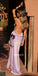 Halter Fashion Lavender Soft Satin Mermaid Backless Bridesmaid Dress, FC7056
