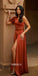 Unique A-line Soft Satin Two Pieces Bridesmaid Dress, FC7059
