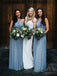 Cheap A-Line Chiffon Bridesmaid Dress, Charming Floor-Length Bridesmaid Dress, KX1122