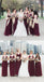 New Arrival Tulle  A-Line Simple Cheap Floor-Length Bridesmaid Dresses, FC1162