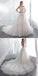 Elegant Sweet Heart A-Line Tulle Backless Applique Lace Long Wedding Dresses, FC1635