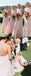 New Arrival Halter Pink Chiffon Sexy Backless Sheath Bridesmaid Dress, FC1662