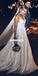 Spaghetti Straps A-line Tulle Backless Applique Wedding Dresses, FC2080