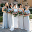 Mismatched Bridesmaid Dresses, Cheapest Chiffon Bridesmaid Gowns, KX234