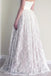 Sweetheart Neckline Lace A line Wedding Dresses, Strapless Cheap Wedding Gown, Affordable Bridal Dresses, 17090