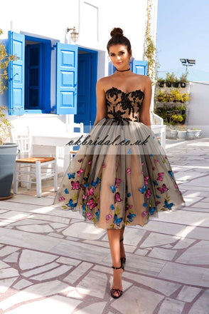 Sweet Heart Homecoming Dress, Vintage Applique Homecoming Dress, Backless Homecoming Dress, KX255