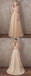 Popular Tulle A-Line Prom Dresses, Cheap Applique Sleeveless Prom Dresses, KX275