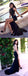 Black Mermaid Sexy Backless Slit Jersey Cheap Beaded Long Prom Dress, KX293