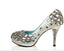 High Heels Handmade Rhinestone Pointed Toe Crystal Wedding Shoes, S026