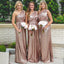 Sequin One Shoulder Popular Shinning Cheap Long Bridesmaid Dresses, WG372