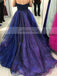 Halter High-Low Organza Prom Dress, Charming Beaded Backless Prom Dress, KX377