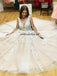 Charming Applique Prom Dress, A-Line V-Back Beaded Prom Dress, KX401