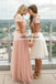 Mismatched Sequin Top Bridesmaid Dress, Tulle Bridesmaid Dress, KX422