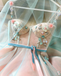 Princess Applique A-Line Spaghetti Straps Tulle Charming Prom Dress, FC425