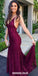 Sexy V-Neck Backless Prom Dress, Spaghetti Straps Lace Prom Dress, KX427