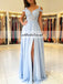 Cheap Chiffon Prom Dress, Applique Backless Prom Dress, KX446-1