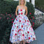 New Arrival Hi-Lo Prom Dress, Sweet Heart Printed Applique Prom Dress, KX446