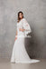 Designed Lace Mermaid Wedding Dress, New Arrival Chiffon Satin Wedding Dress, KX557