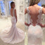 Newest Tulle Mermaid Wedding Dress, Vintage Lace Wedding Dress, KX581