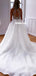 A-line Halter Backless Organza Beaded Beach Wedding Dresses, FC6001