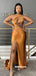 Stunning Mermaid Side Slit Backless Long Bridesmaid Dress, FC6155