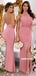 Charming Mismatched Mermaid Jersey Sexy Slit Long Bridesmaid Dress, FC6308