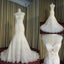 Gold Embroidered Lace Unique V Neck Charming Long Wedding Bridal Gown, WG639