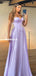 Charming A-line Sweetheart Sleeveless Satin Prom Dresses, FC6471