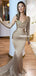 Stunning Mermiad One-Shoulder Long Sleeve Jersey Prom Dresses, FC6474
