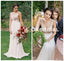 Cheapest V-Neck Sequin Top Bridesmaid Dress, Chiffon Backless Sleeveless Bridesmaid Dress, KX693