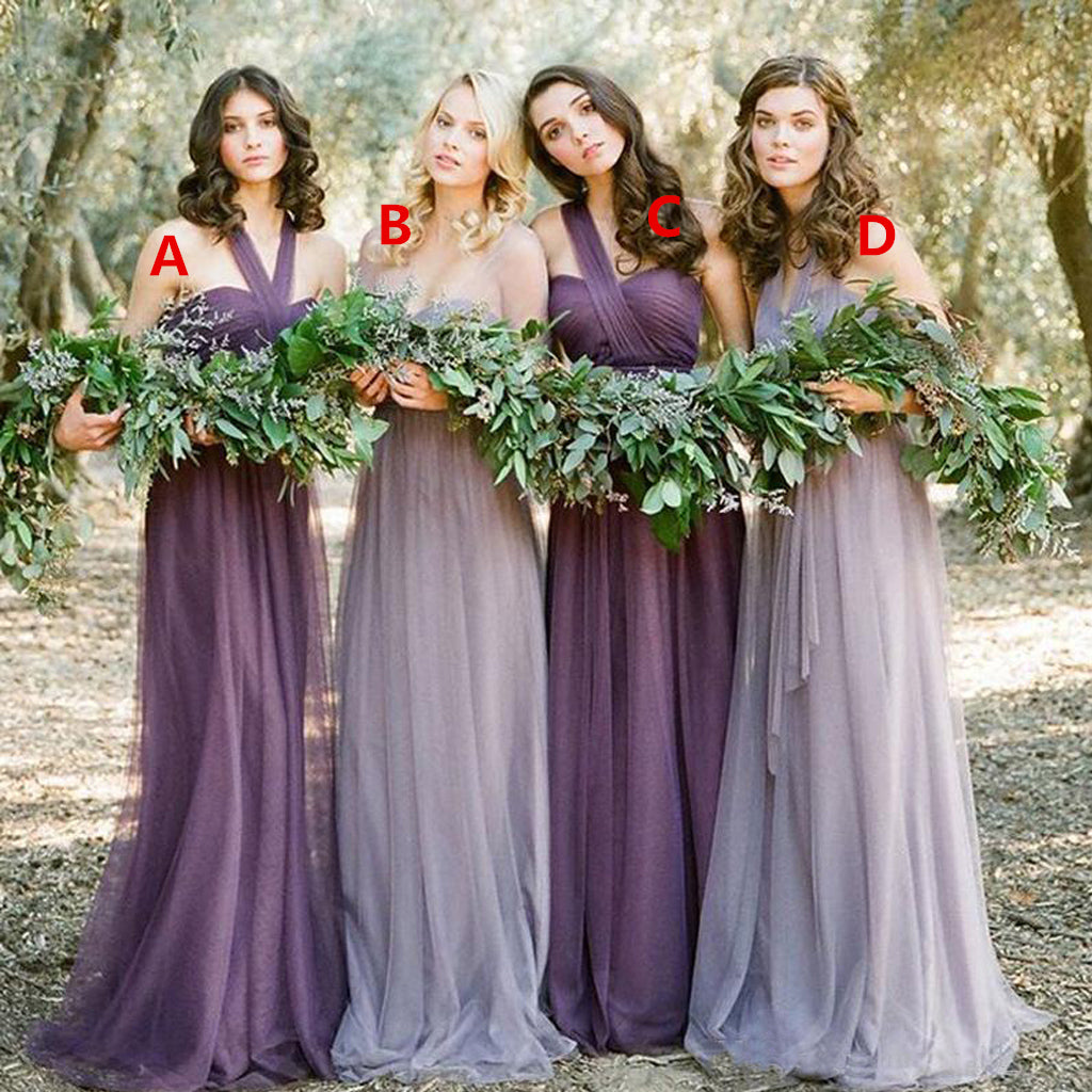 multiway bridesmaid dress chiffon Pale Blush Bridesmaid Dress Chiffon Size Large