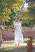 Gorgeous Lace Half Sleeve Long Mermaid Open-Back Wedding Dresses, KX763