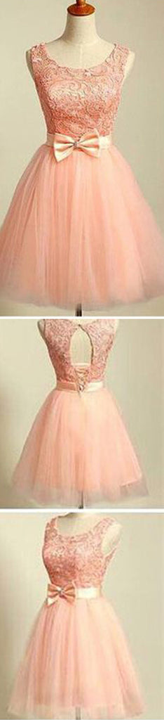 2016 peach pink lace lovely for teens modest formal homecoming prom gowns dress,BD0080