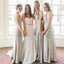 One Shoulder Backless Sheath Cheap Sleeveless Bridesmaid Dress, FC1877