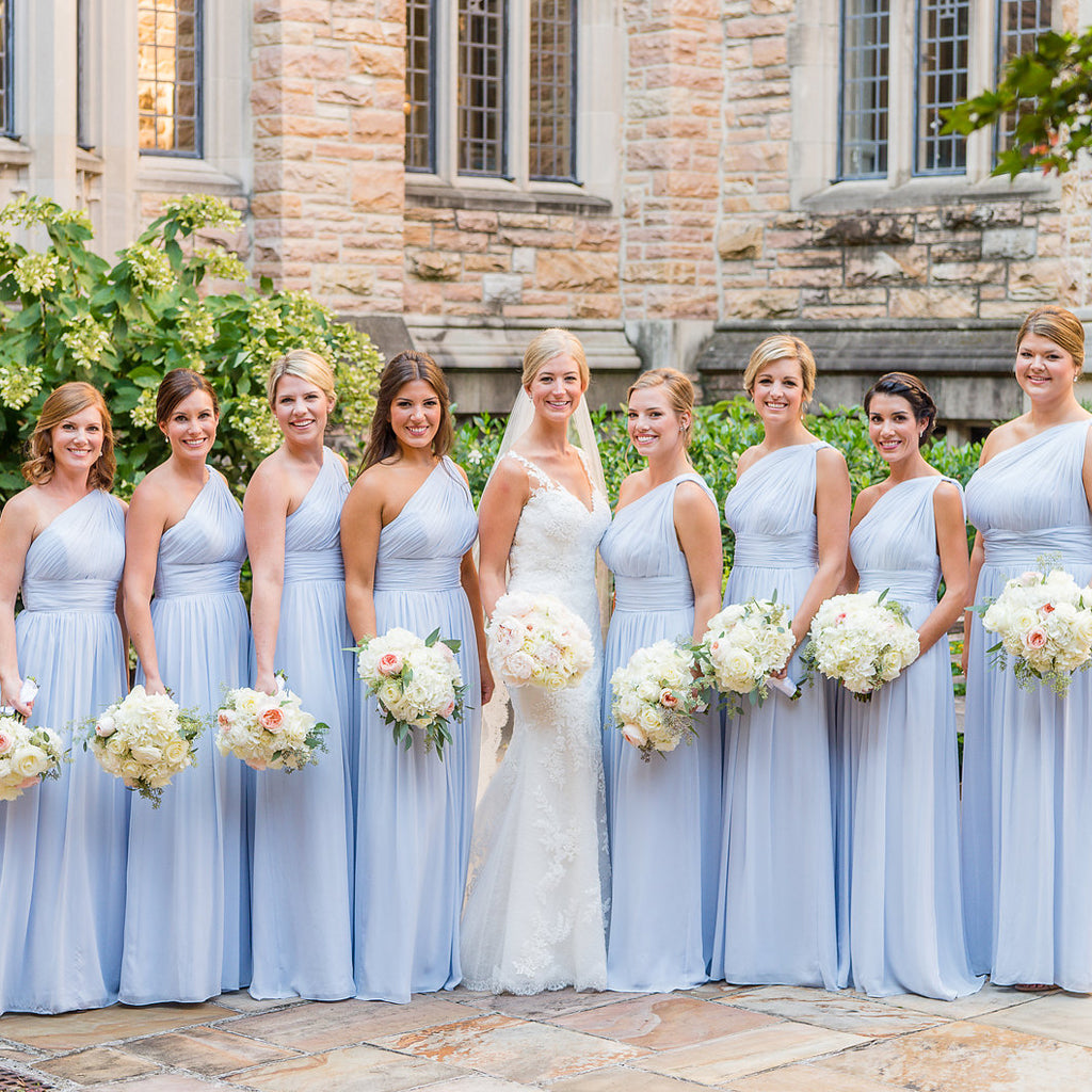 cheap bridesmaid dresses uk Convertible Long Bridesmaid Dress, Cheap Tulle Backless A-Line Bridesm Dresses
