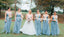 Mismatched Tulle Floor-Length Cheap Backless Long Bridesmaid Dresses, KX1045