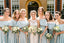 Charming Tea-Length Off Shoulder Bridesmaid Dresses, Soft Satin Bridesmaid Dresses, KX1081