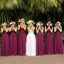 Hot Sale Tulle A-Line Lace V-Back Sleeveless Bridesmaid Dress, FC1193