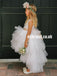 High-Low Tulle Round Neckline Flower Girl Dresses, Popular Little Girl Dresses, KX1144