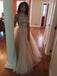 Two Piece High Neck Prom Dresses, Open Back Popular Prom Dresses, Charming Prom Dresses, PD0115