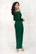 Sheath Long Sleeve Floor-Length Slit Prom Dresses, FC1870