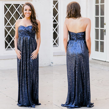 Sweet Heart Sequin Bridesmaid Dresses, Cheap Sparkle Backless Bridesmaid Dresses, KX794