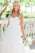 Spaghetti Straps A-Line Organza Backless Charming Bridal Dress, FC1470