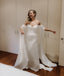 Charming Long Sleeve Backless Simple Wedding Dresses, FC1994