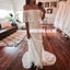 Off Shoulder Chiffon Cheap Bridal Dress, Gorgeous Lace Sheath Bridal Dress, LB0796